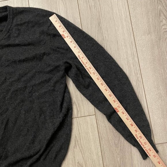 Club Room 100% Cashmere V-Neck Sweater Mens X-Large Gray Pullover Long Sleeves - Picture 4 of 8